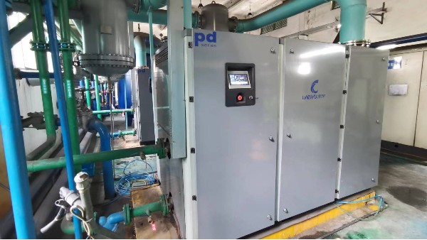 两台300m³板换式冷干机服务于安徽某精密制造企业